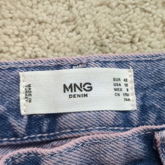 MNG Mango High Waisted Wide Leg Jeans Size 10 - Picture 2 of 8